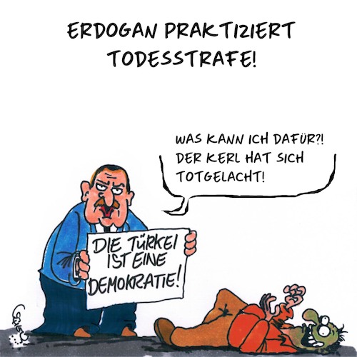 Cartoon: Todesstrafe (medium) by Karsten Schley tagged türkei,erdogan,politik,religion,todesstrafe,islam,pressefreiheit,meinungsfreiheit,flüchtlingspakt,eu,deutschland,türkei,erdogan,politik,religion,todesstrafe,islam,pressefreiheit,meinungsfreiheit,flüchtlingspakt,eu,deutschland