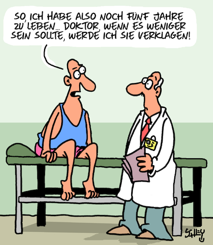 Cartoon: Todesurteil (medium) by Karsten Schley tagged ärzte,patienten,gesundheit,leben,tod,lebenszeit,klage,schicksal,krankheit,gesellschaft,ärzte,patienten,gesundheit,leben,tod,lebenszeit,klage,schicksal,krankheit,gesellschaft