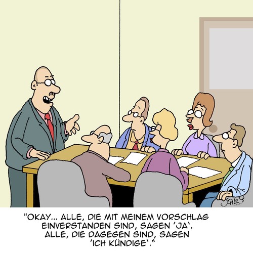 Cartoon: Überzeugungskraft (medium) by Karsten Schley tagged arbeit,arbeitgeber,arbeitnehmer,abstimmung,mitbestimmung,vorschlagswesen,business,wirtschaft,vorgesetzte,konferenz,besprechung,meeting,arbeit,arbeitgeber,arbeitnehmer,abstimmung,mitbestimmung,vorschlagswesen,business,wirtschaft,vorgesetzte,konferenz,besprechung,meeting