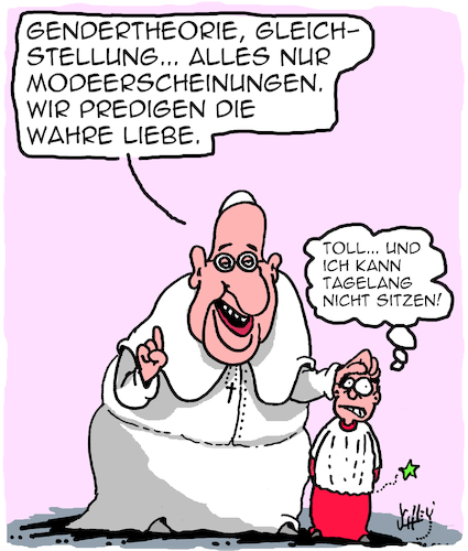 Cartoon: Vatikan und Gender... (medium) by Karsten Schley tagged vatikan,mittelalter,papst,gender,religion,gleichstellung,chauvinismus,kirche,katholizismus,kindesmissbrauch,vatikan,mittelalter,papst,gender,religion,gleichstellung,chauvinismus,kirche,katholizismus,kindesmissbrauch,sex