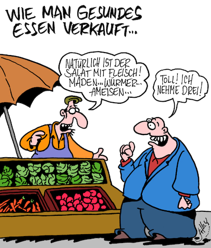 Verkaufstrick von Karsten Schley | Medien & Kultur Cartoon | TOONPOOL