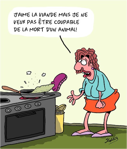 Cartoon: Viande... (medium) by Karsten Schley tagged alimentation,viande,environnement,animaux,agriculture,elevage,alimentation,viande,environnement,animaux,agriculture,elevage