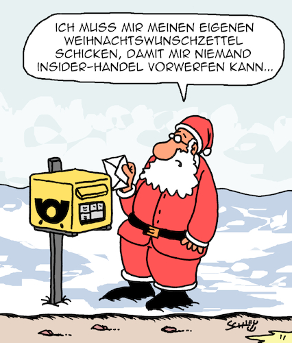 Cartoon: Weihnachts-Wunschzettel (medium) by Karsten Schley tagged weihnachten,wunschzettel,weihnachtsmann,börse,handel,insiderhandel,religin,wirtschaftskriminalität,christentum,feiertage,jesus,gesetze,gesellschaft,weihnachten,wunschzettel,weihnachtsmann,börse,handel,insiderhandel,religin,wirtschaftskriminalität,christentum,feiertage,jesus,gesetze,gesellschaft