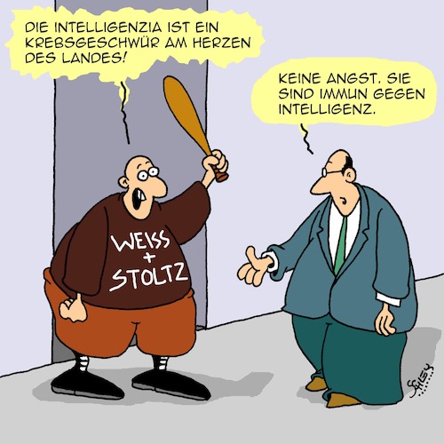 Weiß und stolz