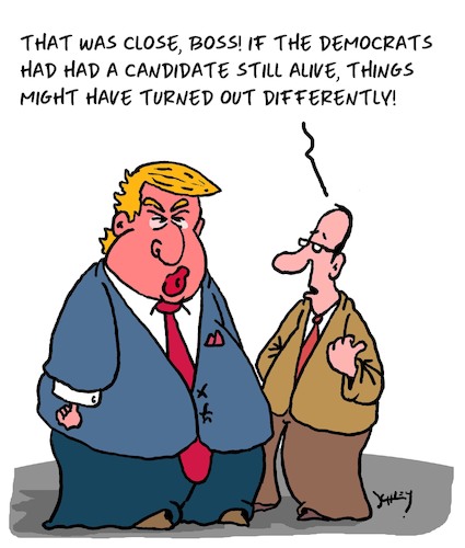 Cartoon: Winner Trump (medium) by Karsten Schley tagged politics,elections,trump,biden,usa,politics,elections,trump,biden,usa