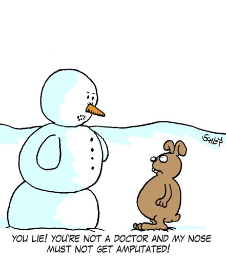 Cartoon: You lie! (medium) by Karsten Schley tagged snow,health,nature