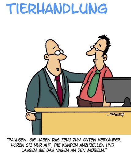 Cartoon: Zeug (medium) by Karsten Schley tagged verkaufen,verkäufer,umsatz,wirtschaft,business,arbeit,arbeitgeber,arbeitnehmer,karriere,verkaufen,verkäufer,umsatz,wirtschaft,business,arbeit,arbeitgeber,arbeitnehmer,karriere