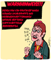 Cartoon: AKK und CDU (small) by Karsten Schley tagged kramp,karrenbauer,akk,cdu,politik,rhetorik,reden,rezo,youtube