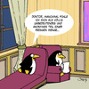 Cartoon: Anonym (small) by Karsten Schley tagged psychologie,psychiatrie,gesundheit,angst,probleme,pinguine,analyse,natur,tiere,klima