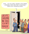 Cartoon: Coaching (small) by Karsten Schley tagged coaching,sales,coaches,kommunikation,training,kunden,kundengespräche,außendienst,vertrieb,preisverhandlungen,eskalation,kompetenz,verkäufer,wirtschaft