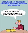 Cartoon: Corona et Travail (small) by Karsten Schley tagged corona,travail,economie,chauffeurs,camions,sante
