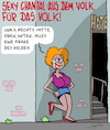 Cartoon: Das Volk... (small) by Karsten Schley tagged politik,wahlen,volk,deutschland,gesellschaft,repräsentativ,geld,wählerstimmen,auswahl,service,jobs,business