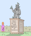 Cartoon: Denkmalsschutz (small) by Karsten Schley tagged denkmäler,monumente,kultur,geschichte,persönlichkeiten,prominente,historisches,medien,gesellschaft
