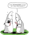 Cartoon: Die Schwarze Katze (small) by Karsten Schley tagged ku,klux,klan,katzen,rassismus,politik,usa,religion