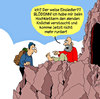 Cartoon: Einsiedler (small) by Karsten Schley tagged natur,berge,klettern,bergsteigen,religion,weisheit,gesundheit,tourismus,sport