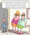 Cartoon: Fit für den Sommer (small) by Karsten Schley tagged sommer,mode,kleidung,outfits,lieferketten,wirtschaft,handel,alter,jugend,business,gesellschaft