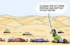 Cartoon: Freitag Nachmittag (small) by Karsten Schley tagged verkehr,stau,freitag,transport,reisen,wüste,tod,klima,temperaturen,natur