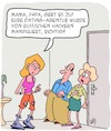 Cartoon: Gebt es zu! (small) by Karsten Schley tagged dating,computerhacker,russland,familien,jugend,eltern,generationskonflikt,erziehung,technik,gesellschaft