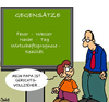 Cartoon: Gegensätze (small) by Karsten Schley tagged schule,bildung,erziehung,lehrer,wirtschaft,wirtschaftsprognosen,kinder,jugend