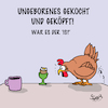 Cartoon: Geköpft! (small) by Karsten Schley tagged terror,enthauptungen,is,religion,ernährung,politik,tiere,hühner,gesellschaft,medien,schlagzeilen