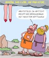 Cartoon: Göttinnen des Olymp (small) by Karsten Schley tagged geschichte,philosophie,antike,griechenland,erdanziehung,religion,götter,olymp,aristoteles,wissenschaft,physik