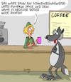 Cartoon: Großer böser Wolf (small) by Karsten Schley tagged märchen,mythen,legenden,filme,kultur,medien,kaffee,gastronomie,tiere,service,ernährung,business,gesellschaft