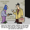 Cartoon: Hier tut Beratung DRINGEND not! (small) by Karsten Schley tagged wirtschaft,berater,wirtschaftsberater,unternehmen,business,unternehmensberatung,kriminalität,raub,verbrechen,waffen