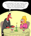 Cartoon: Hölle (small) by Karsten Schley tagged hölle,teufel,fegefeuer,liebe,dating,restaurants,männer,frauen,beziehungen,gesellschaft