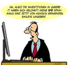 Cartoon: IT - Entwicklung (small) by Karsten Schley tagged computer,technologie,entwicklung,kommunikation,mails,spam,investitionen,it