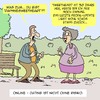 Cartoon: Kein Risiko - kein Spaß! (small) by Karsten Schley tagged liebe,dating,online,männer,frauen,risiko,gesellschaft,computer,technik