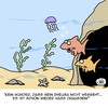 Cartoon: Kein Wunder! (small) by Karsten Schley tagged wetter,klima,tiere,natur,gesundheit,wasser,ozeane,meere