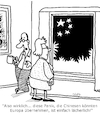 Cartoon: Keine Panik!! (small) by Karsten Schley tagged china,europa,einfluss,abhängigkeit,politik,übernahmen,wirtschaft,geld,macht,gesellschaft,freiheit