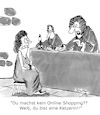 Cartoon: Ketzerin! (small) by Karsten Schley tagged onlineshopping,wirtschaft,umsatz,internet,wachstum,business,inquisition,politik,gesellschaft