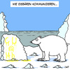 Cartoon: Kommunikation (small) by Karsten Schley tagged tiere,natur,eisbären,eis,kommunikation,polarkreis,wetter,klima,umwelt