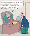 Cartoon: Komplimente (small) by Karsten Schley tagged chefs,arbeitgeber,arbeitnehmer,komplimente,wirtschaft,management,führungskräfte,führungsstil,kapitalismus,gesellschaft