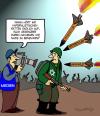 Cartoon: Kriegstreiber! (small) by Karsten Schley tagged naher osten israel terror krieg