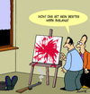 Cartoon: Kunstwerk (small) by Karsten Schley tagged kunst malerei maler kunstsammler geld umsatz kunstmarkt wirtschaft waffen