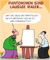 Cartoon: Lausig (small) by Karsten Schley tagged kunst,künstler,maler,pantomimen,talent,lehrer