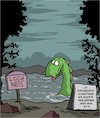 Cartoon: Le pauvre Monstre (small) by Karsten Schley tagged nessie,climat,monstres,medias,environnement,journalistes,societe