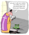 Cartoon: Love Story (small) by Karsten Schley tagged liebe,heirat,ehe,trauung,waschmaschine,trockner,socken,kirche,priester,religion,beziehungen