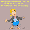 Cartoon: Marine Le Pen (small) by Karsten Schley tagged politik,frankreich,fn,wahlen,marine,le,pen,rechtsextremismus,faschismus,europa,eu,rassismus,religion