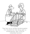 Cartoon: NOCH billiger! (small) by Karsten Schley tagged preise,qualität,ernährung,armut,renten,altersarmut,politik,gesundheit,gesellschaft