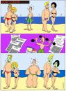 Cartoon: On the beach (small) by Karsten Schley tagged health,drugs,steroids