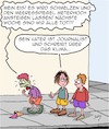 Cartoon: PANIK!!! (small) by Karsten Schley tagged klima,panikmache,journalismus,medien,meeresspiegel,auflage,presse,kinder,gesellschaft