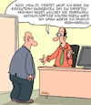 Cartoon: Problemlösung (small) by Karsten Schley tagged computer,technik,probleme,lösungsstrategien,experten,wissenschaft,krisen,büro,wirtschaft,arbeit,arbeitgeber,arbeitnehmer,gesellschaft
