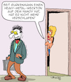 Cartoon: Pünktlichkeit (small) by Karsten Schley tagged pünktlich,büro,arbeit,arbeitszeit,arbeitgeber,arbeitnehmer,verschlafen,wecker,wirtschaft,business,heavy,metal