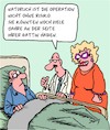 Cartoon: RISIKO!!! (small) by Karsten Schley tagged operationen,medizin,risiken,ärzte,patienten,ehe,beziehungen,männer,frauen,gesundheit