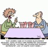 Cartoon: So ein Glück! (small) by Karsten Schley tagged liebe,ehe,frauen,männer,ernährung,essen,fastfood,beziehungen