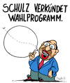 Cartoon: SPD-Wahlprogramm (small) by Karsten Schley tagged politik,wahlen,deutschland,spd,schulz,europa,umfragen,inhalte,informationen,wahlkampf