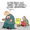 Cartoon: Spende (small) by Karsten Schley tagged reichtum,armut,geld,kapitalismus,spenden,wohltätigkeit,gesellschaft,freigiebigkeit,deutschland